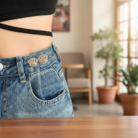 ราคา กระดุมเอวรูปอุ้งเท้าแมว 2 คู่ ปรับขนาดได้ สําหรับกางเกงยีนส์ เข็มกลัดแฟชั่นสําหรับเสื้อผ้า กระโปรง เอว (53650155598)