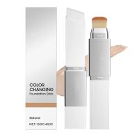 ราคา Color Changing Foundation Stick, Medium to Full Coverage Cream Stick Hydrating Makeup, Dual-Ended with Soft Brush for Flawless Look (Natural) (57753901985)