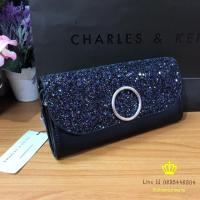 ราคา CHARLES & KEITH CIRCULAR DETAIL WALLET กระเป๋าสตางค์ยาว (1434099229)