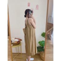 ราคา เดรสยาวสายเดี่ยว ผูกโบว์หลัง ปรับสายได้ (มี2สี) สไตล์เกาหลีมินิมอล Soju minimal dress (13184381478)