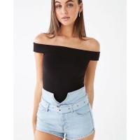 ราคา Forever21-Shoulder Bodysuit บอดี้สูทปาดไหล่ (16040975745)
