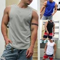 ราคา [โปรโมชั่นใหญ่] เสื้อกล้ามผู้ชาย เสื้อกล้ามลำลองแขนกุด แห้งเร็ว สำหรับออกกำลังกาย❀ (44900909808)