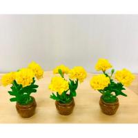 ราคา ดอกดาวเรือง งานประดิษฐ์จากดินปั้น ขนาดจิ๋ว (ราคาต่อ 1 ชิ้น) (26312356032)