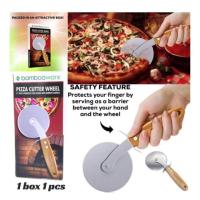 ราคา มีดตัดพิษซ่า สแตนเลส แบบลูกกลิ้งกลม อุปกรณ์ทำขนมปัง ด้ามจับไม้แท้ ลูกกลิ้งตัดแป้ง ที่ตัดแป้ง ตัดแบ่งเค้ก แบ่งแป้ง (4142011261)