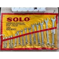 ราคา SOLO ประแจแหวนข้างปากตาย ประแจชุด 14ตัวชุด SOLO (8-24) สินค้าพร้อมส่ง (19188644442)