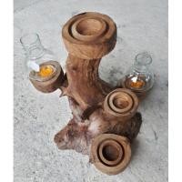 ราคา ตอไม้สักเชิงเทียน 5 เทียน (6405958762)