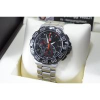 ราคา Tag Heuer แทค แท้ มือ2 F1 Grand Date Black/Red Men size 44mm (10499616688)