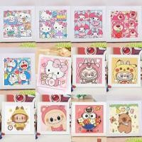 ราคา ภาพครอสติสคริสตัล พร้อมกรอบ Sanrio labubu ครอสติสคริสตัล ภาพติดเพชรพร้อมกรอบรูป ครอสติสคริสตัลแผ่นใหญ่ (27072389812)