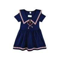 ราคา Chelsee ชุดเดรสกระโปรง เด็กผู้หญิง รุ่น 238027 มีปก ลายปักหัวใจ ผ้า 100%Cotton อายุ 2-9 ปี เสื้อผ้าเด็ก (24711036549)