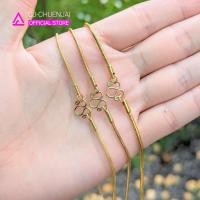 ราคา CJ สร้อยคอลายกระดูกงู กว้าง2.4มิล สีทอง สแตนเลสทองเลเซอร์ ไม่ลอกไม่ดำ (20892095371)