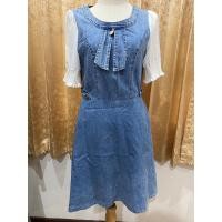 ราคา เดรสยีนส์ผูกโบว์หน้า (26761789556)