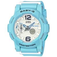 ราคา Casio Baby-G นาฬิกาข้อมือผู้หญิง สายเรซิ่น รุ่น BGA-180BE-2B - สีฟ้า (283188165)