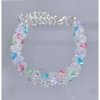ราคา กำไลลูกปัด หลากสี โซ่เงิน (43720490741)