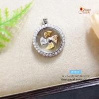 ราคา จี้เงินแท้ จี้กังหัน แชกงมิว แบบสามกษัตริย์ ขนาดใหญ่ ประดับเพชร cz รอบวง JK0010 (1349743492)
