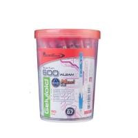 ราคา ปากกาลูกลื่น 0.7 มม. หมึกสีน้ำเงิน ด้ามคละสี (แพ็ค 50 ด้าม) ควอนตั้ม 600 KLEAN รุ่น Geluloid (3438881622)