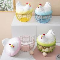 ราคา ตะกร้าไข่ไก่เซรามิกพอร์ซเลน + เหล็กโทรม ที่ไม่ซ้ํากัน หรูหรา ออมเบร (27115241061)