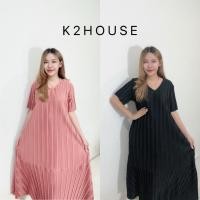 ราคา Maxidress s4ชุดพลีสใส่ออกงาน ชุดเดรสสีพื้นชุดพลีท ชุดเดรสใส่ทำงาน แฟชั่นสาวอวบ Freesizeชุดคุณแม่ ใส่คลุมท้องได้ (19508715290)