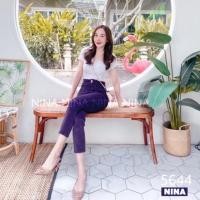 ราคา . #5644 งานลูกฟูกป้าย [NINA] กางเกงลูกฟูก สีมาเพิ่ม งานทรงกระบอกเล็ก ผ้าลูกฟูก เอวสูง (12412882422)