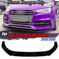 ราคา Black Car Front Bumper Splitter Lip Diffuser Body Kit Spoiler Guard Chin Spoiler For AUDI A3 / S3 8 (40577174215)