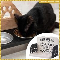 ราคา [Wishshopelxl] โต๊ะให้อาหารแมวขาตั้งชามสัตว์เลี้ยง Spacious ไม่มียุ่งปรับความสูงลูกแมวโต๊ะรับประทานอาหาร 12.01 นิ้วx8.27 นิ้วx9.65 นิ้ว (47951878483)