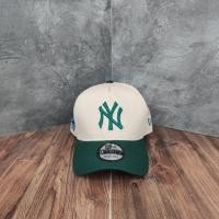 ราคา HIJAU NY เบสบอลหมวกครีมสีเขียวด้านข้าง Patch WS (29062124249)