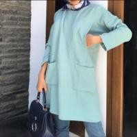 ราคา Gemini Tunic Busui Friendly วัสดุเสื้อยืดสําหรับคุณแม่ให้นมบุตร เปิดขวาและซ้าย ชุดพยาบาล การพยาบาล (9329233364)