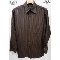 ราคา DAKS LONDON แท้ เสื้อเชิ๊ตแขนยาวลายน้ำตาล (1674973665)