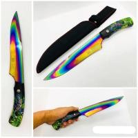 ราคา มีดเดินป่า มีดใบตาย Columbia 057 ใบมีดรุ้ง พร้อมส่ง ราคาถูก (3754467530)