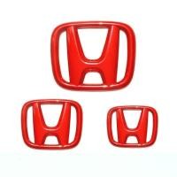 ราคา Honda jazz / city / hrv / civic / brv / โลโก้ h แดงมัน / สัญลักษณ์ (หน้าและหลัง) (26059914287)