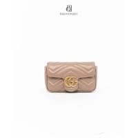 ราคา G U C C I MARMONT SUPER MINI PINK NUDE CALF GHW (29087349824)