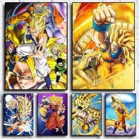 ราคา Print on Canvas Classic Anime Figures Poster Dragon Ball Goku Wall Art Kakarotto Modern Living Room Decor Pictures kids (40901723922)