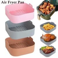 ราคา Air Fryer Silicone Tray Pizza Fried Chicken Airfryer Silicone Basket Reusable Airfryer Grill Pan Mat Kitchen Baking Tool (25736450906)