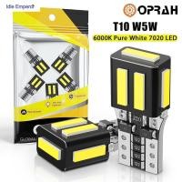 ราคา ((2 ชิ้น) หลอดไฟเลี้ยว LED T10 W5W 7020 7SMD สว่างมาก อุปกรณ์เสริม สําหรับติดป้ายทะเบียนรถยนต์ รถจักรยานยนต์ (55550661181)