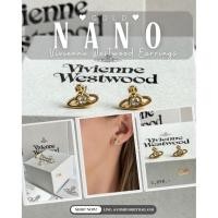 ราคา (มีโต้ดลด 20% สูงสุด 2,000.-) พร้อมส่ง ต่างหู Vivienne Westwood รุ่น Nano Solitaire Earrings สีทอง ของแท้ (52451118422)