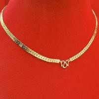 ราคา สร้อยคอเลสตัดลาย สีทอง ยาว 16 นิ้ว สร้อยคอทอง สร้อยคอเลส ตะขอตัวเอ็ม ทองไมครอน ทองชุบ ทองปลอม (14111373132)