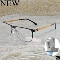 ราคา Ic Berlin กรอบแว่นตา สำหรับตัดเลนส์ Stainless Fashion ชายหญิง รุ่น 666 สีดำขาทอง (18817456880)