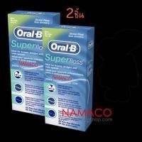 ราคา Oral-B ไหมขัดฟัน Super Floss waxed mint 2pcs superfloss 2ชิ้น (1922162422)