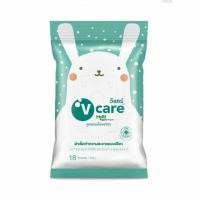 ราคา V Care วีแคร์ ผ้าเช็ดทำความสะอาดอเนกประสงค์แบบเปียก สูตรแอนตี้แบคทีเรีย 18 แผ่น (7820142097)