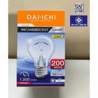 ราคา หลอดไฟไส้ หลอดไส้ หลอดให้ความร้อน ขั้วเกลียว E27 200w DAI-ICHI แสงส้ม (2443886302)