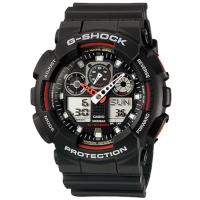 ราคา Casio G-Shock นาฬิกาข้อมือผู้ชาย สายเรซิ่น รุ่น GA-100-1A4 - สีดำ (283187237)