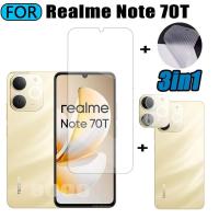 ราคา Realme Note 70 กระจกนิรภัย 3 in 1 ป้องกันหน้าจอสําหรับ Realme Note 70T หมายเหตุ 60 50 กระจกนิรภัยพร้อมเลนส์กล้องกระจก Protector (40314778179)
