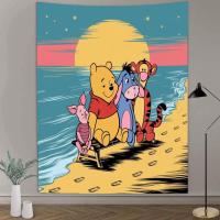 ราคา ฉากหลังหมีพูห์และทิกเกอร์แขวนผนังให้เช่าตกแต่งห้องเด็กตกแต่งข้างเตียงพรมการ์ตูนน่ารักในสไตล์อินสตาแกรม (52154267280)