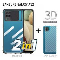 ราคา SAMSUNG GALAXY A12 Hard Case Fusion Slide Armor โปร่งใสฟรี Skin Carbon Handphone (54551567550)