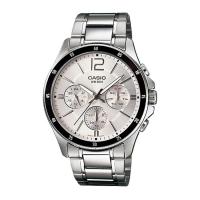 ราคา Casio Standard นาฬิกาข้อมือผู้ชาย สายสแตนเลส รุ่น MTP-1374,MTP-1374D,MTP-1374D-7,MTP-1374D-7A - สีเงิน (828316959)