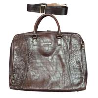 ราคา กระเป๋าเอกสารหนังแท้ปั้มลาย แบรนด์แท้ Samsonite สีน้ำตาลวินเทจ มือสอง งานตู้เกาหลี *อ่านรายละเอียด (49353526609)