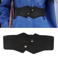 ราคา อาโมโนยะ เข็มขัด Cincher เอวยางยืดปรับได้การออกแบบกว้างสําหรับชุดท็อปส์กระชับสัดส่วนสีดํา (45353402261)