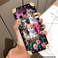 ราคา เคสที่เข้ากันได้ Infinix Note 12 2023 - Infinix Note 12i 2022 - Infinix Note 11 NFC เคสแฟชั่นล่าสุด - เคสโทรศัพท์มือถือ Aesthetic Cat Motif (42828159595)