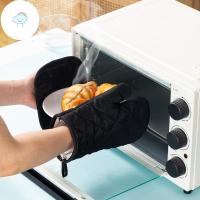 ราคา สอง 1เซ็ตเตาอบถุงมืออบเตาอบ นวม เตาอบไมโครเวฟถุงมือโพลีเอสเตอร์ทนอุณหภูมิสูงครัวเบเกอรี่เครื่องมือ ไทย (58004804443)