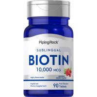 ราคา Max Biotin 10,000 mcg. (90Tablets) ไบโอติน ผิว ผม เล็บ (24650880799)