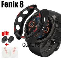 ราคา สําหรับ Garmin Fenix 8 กรณีสมาร์ทวอท์ชกันชนป้องกันแบบนุ่ม TPU ครึ่งฝาครอบฟิล์มป้องกันหน้าจอกระจก (24786881938)
